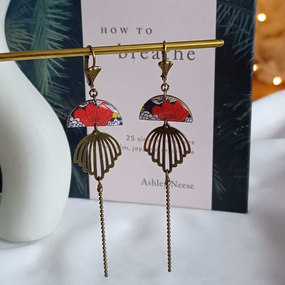 Fantasy Japanese Dangling Earrings